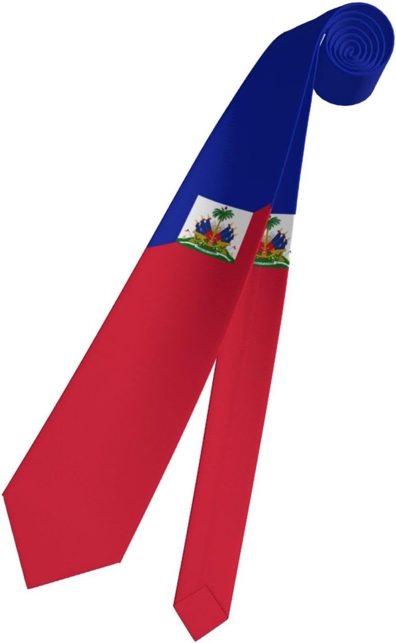 AKMCBSH National Flags Tie Comfortable Soft Novelty Necktie Unisex for Weddings Party Birthday Gift - Image 2